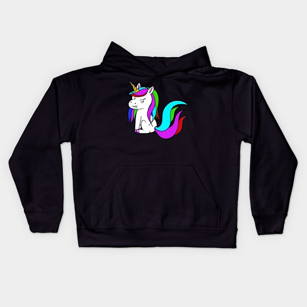 Unicorn Evil Eyes Team or Gift Shirt Kids Hoodie by Upswipe.de